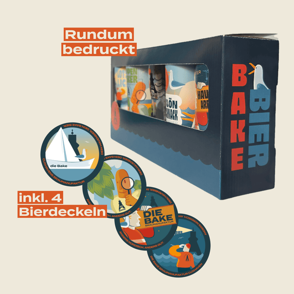 4er Geschenkpaket mit Glas - Die Bake Braumanufaktur KG