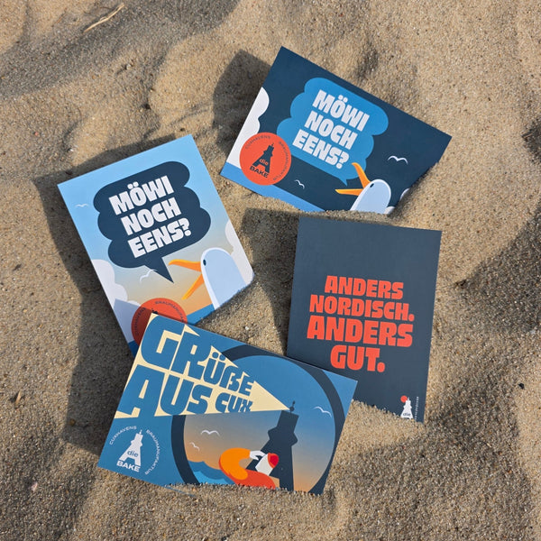 4ER - SET POSTKARTEN - Die Bake Braumanufaktur KG