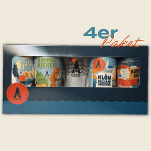 4er Geschenkpaket mit Glas - Die Bake Braumanufaktur KG