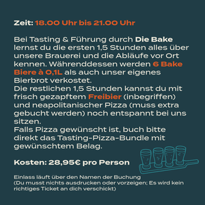 Tasting 14.08. - Die Bake Braumanufaktur KG